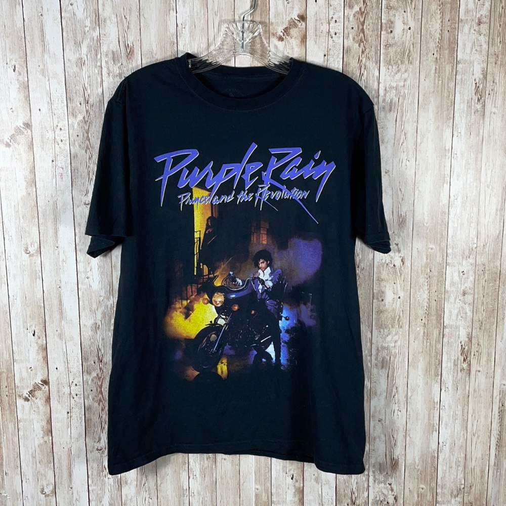 Prince Purple Rain Graphic Tee Sz M
